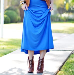 blue maxi dress